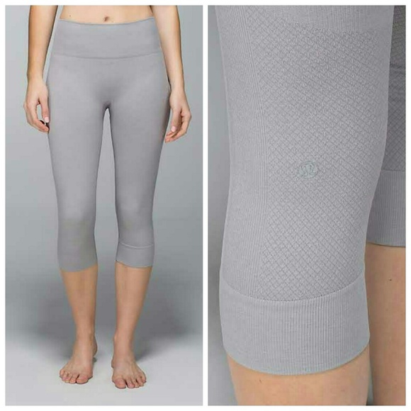 lululemon athletica Pants - Lululemon Seamlessly Street Crop SZ 8